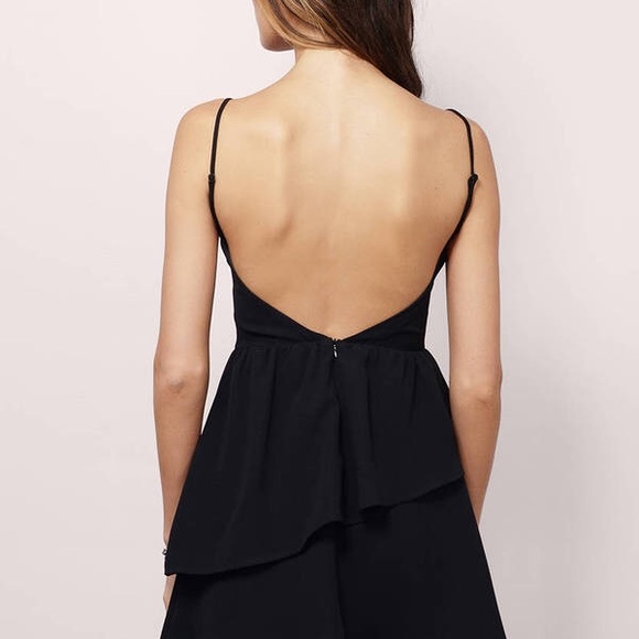 Tobi good to be bad black dress S peplum sexy - Picture 2 of 4